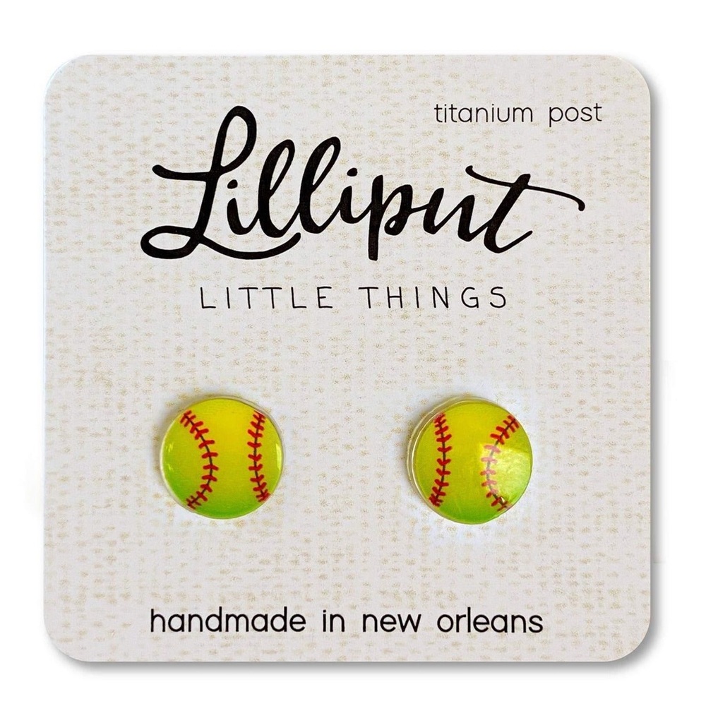 Softball Earrings